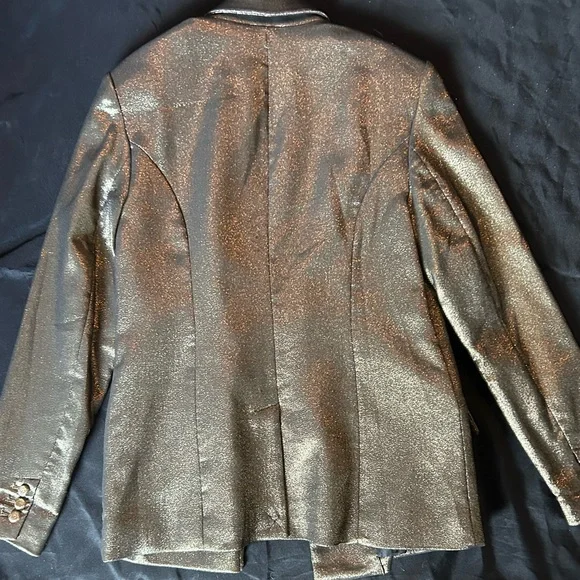Bronze Gold Shimmer Blazer - Picture 7 of 9